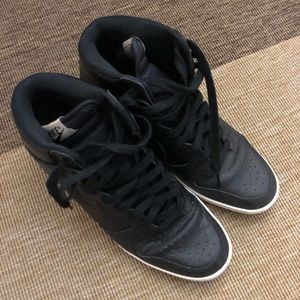 Black Nike Sky High Dunks. Womens size 10.5.